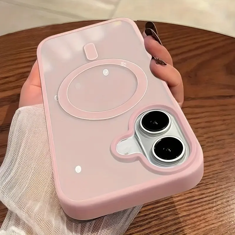 Phone case: New Luxury Magnetic Wireless Charging Cellphone Case - Ultra Thin Transparent Design Compatible with iPhone 17/16/15/14/13/Plus/Pro/Pro Max 17Air Cover