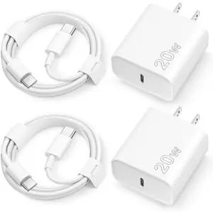 Charger Fast Charging 20W PD USB C Wall Charger with 6FT USB C to C Charging Cable for  iPhone 16/16 Pro/16 Pro Max/16 Plus 5/15 Pro/15 Pro Max/15 Plus