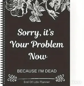 End Of Life Planner Notebook, 1 Count Emergency Notebook, Life Arrangement Notebook, Diary Notebook for Home, Office, School，tricky toy，holiday gift