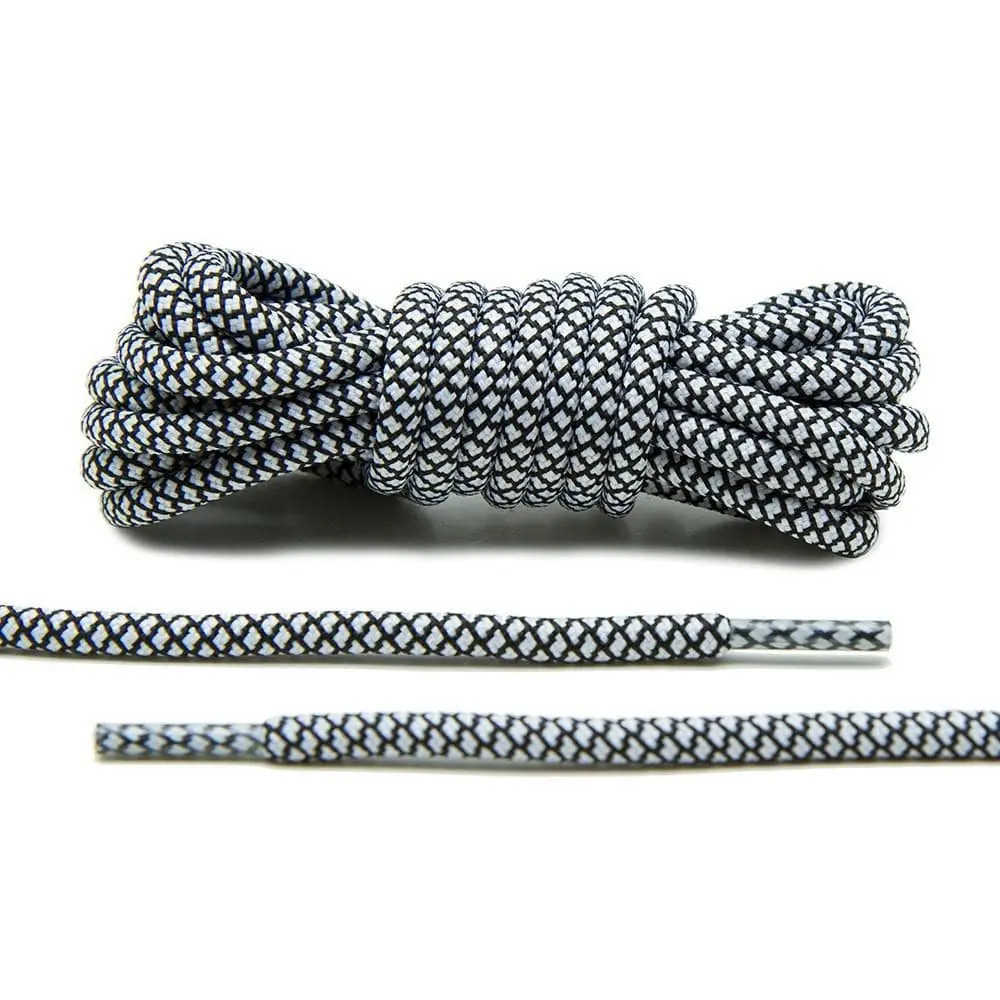 Black/White Rope Laces Black/White Rope Laces