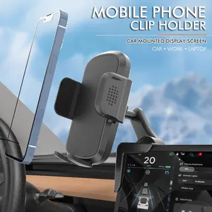 LensGuard Phone Holders for Your Car ， Air Vent Cell Phone Stand Car Mount, Universal Automobile Cradle for Garmin GPS Fit iPhone Android and All Smartphones,  Black