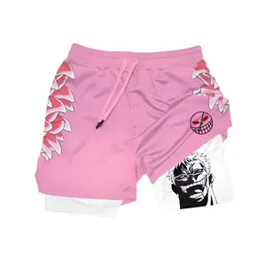 Cotton Doflamingo Gym Shorts, Luffy Doflamingo Shorts, Onepiece Gym Shorts, Anime Lover