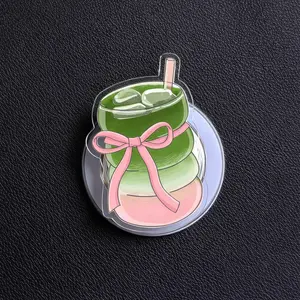 Matcha Latte Phone Grip – Girly Coquette Pop Socket for iPhone
