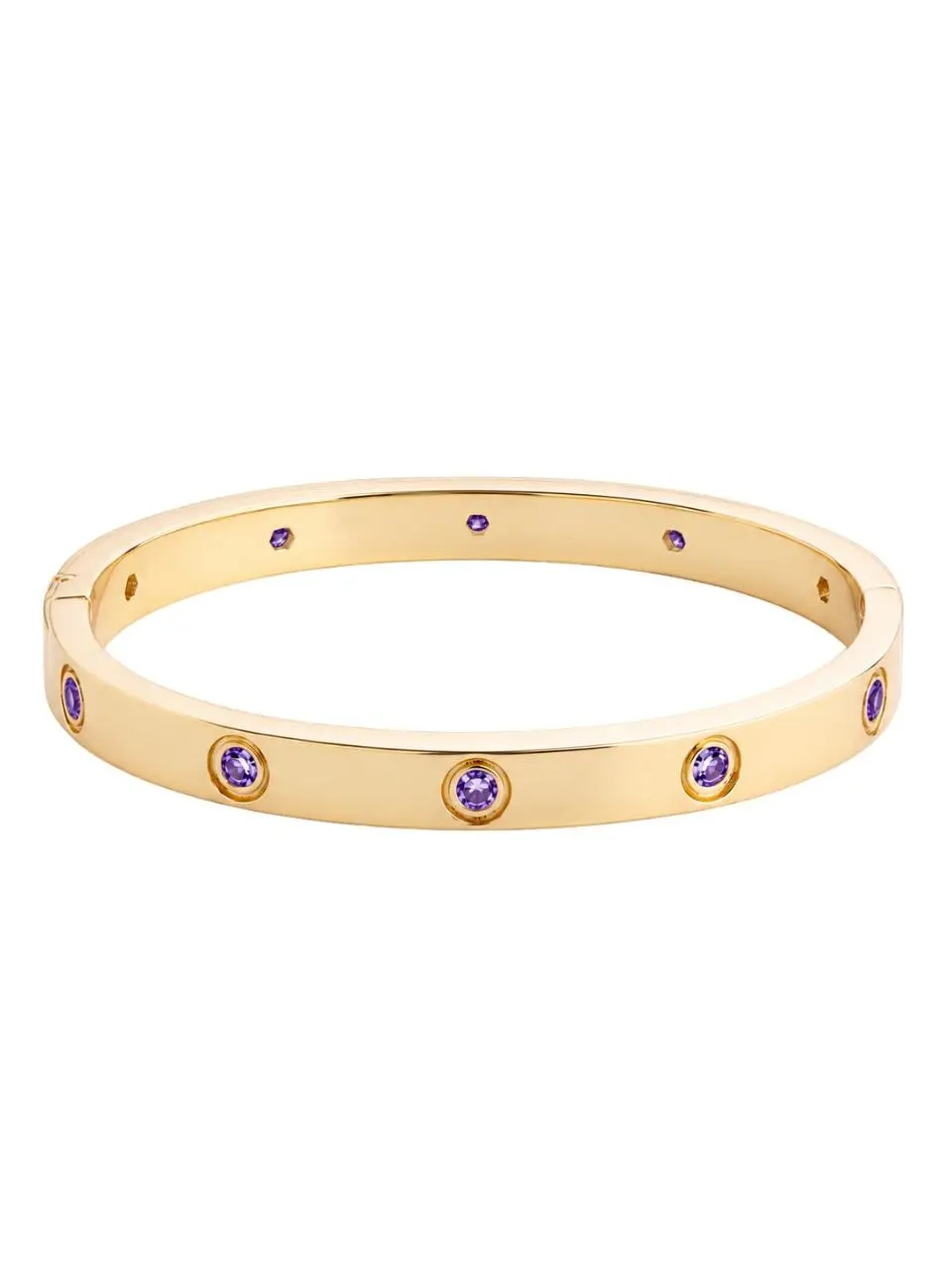 Verona Amethyst CZ Bangle