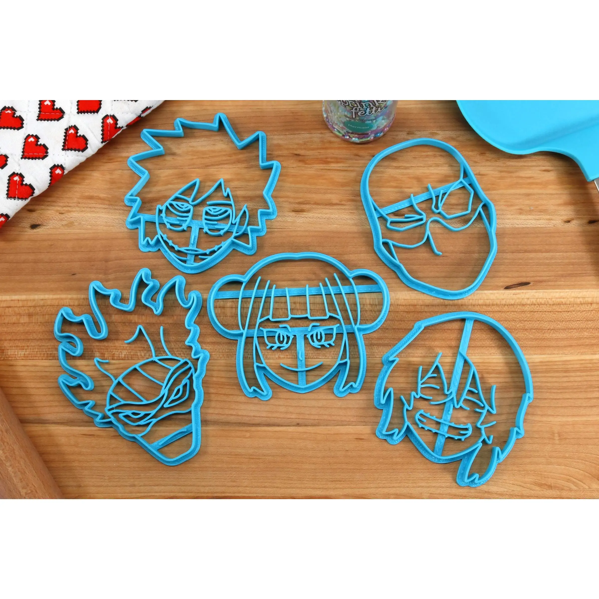 My Hero Academia Villians Cookie Cutters -Dabi, Twice, Toga, Stain, Tomura