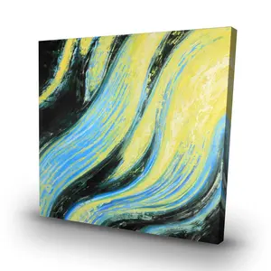 212 MAIN 32x32 in Wavy Magical Liquid Wall Art Print - Minimalist Modern Abstract Design, Living Room Home Decor Item, Minimalist Design