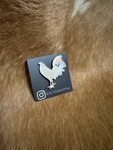 Silver Gallo Hat Pin