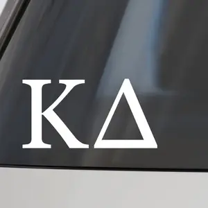 Kappa Delta Car Decal Sticker- Greek Letters Design