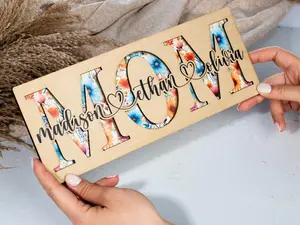 Mothers Day Gifts, Personalized Gifts for Mom, Mom Sign,Mom Wood Sign Grandma