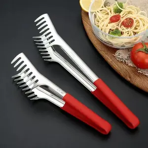 304 Stainless Steel Food Clip Set, Kitchen Pasta Gripper, BBQ Meat Clamp, Bread Holder, Vegetable Clip, Durable Cooking Utensils