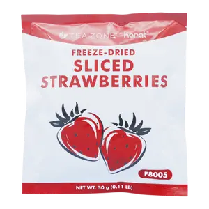 Tea Zone Freeze-Dried Strawberry, Sliced - Bag