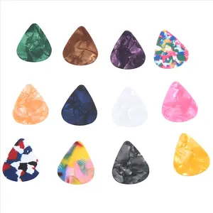 60 Pack Abstract Art Colorful Guitar Picks, Unique Guitar Gift For Bass, Electric & Acoustic Guitars Includes 0.46mm, 0.71mm, 0.96mm