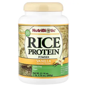NutriBiotic Raw Rice Protein, Vanilla, 1 lb 5.16 oz (600 g)