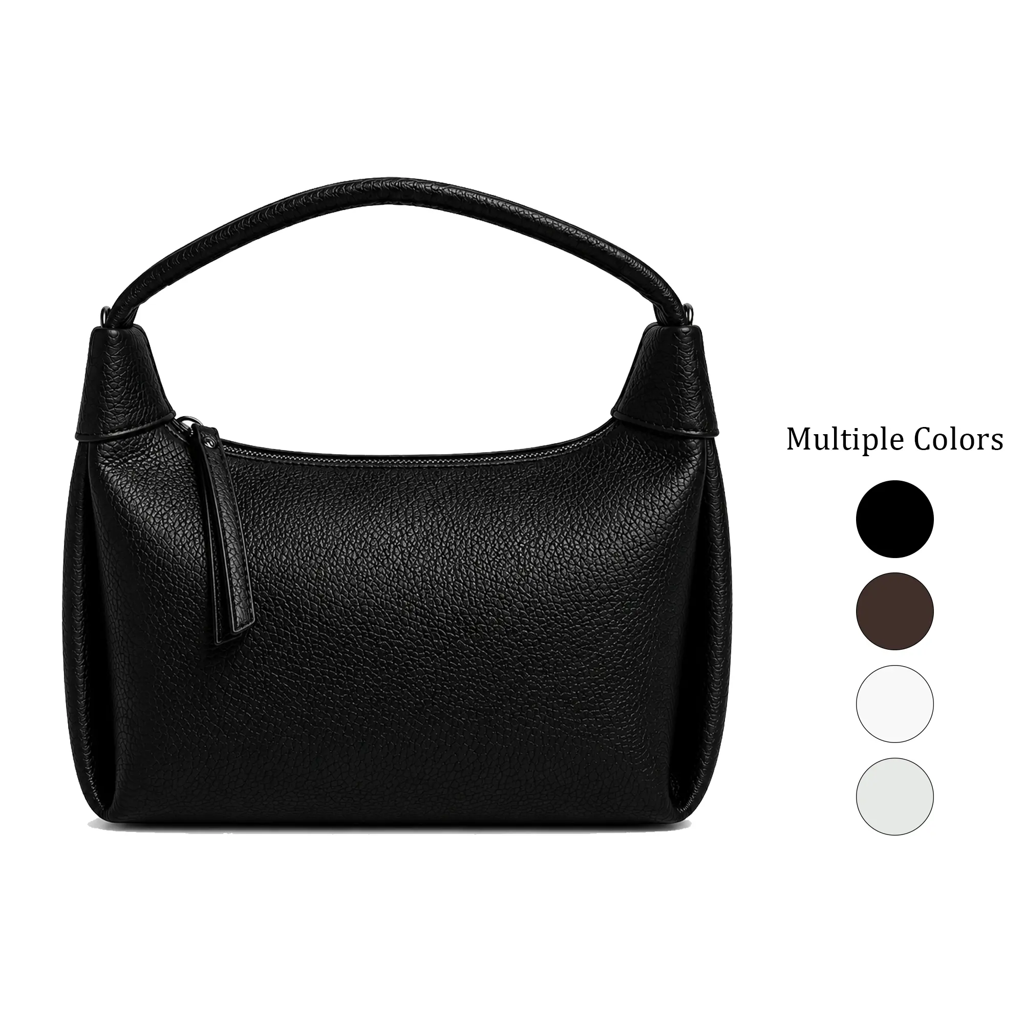 Women Hobo Shoulder Bag Multiway Handheld Crossbody Clutch Bag Detachable Strap Scratch Resistant Metal Hardware Daily Casual Handbag