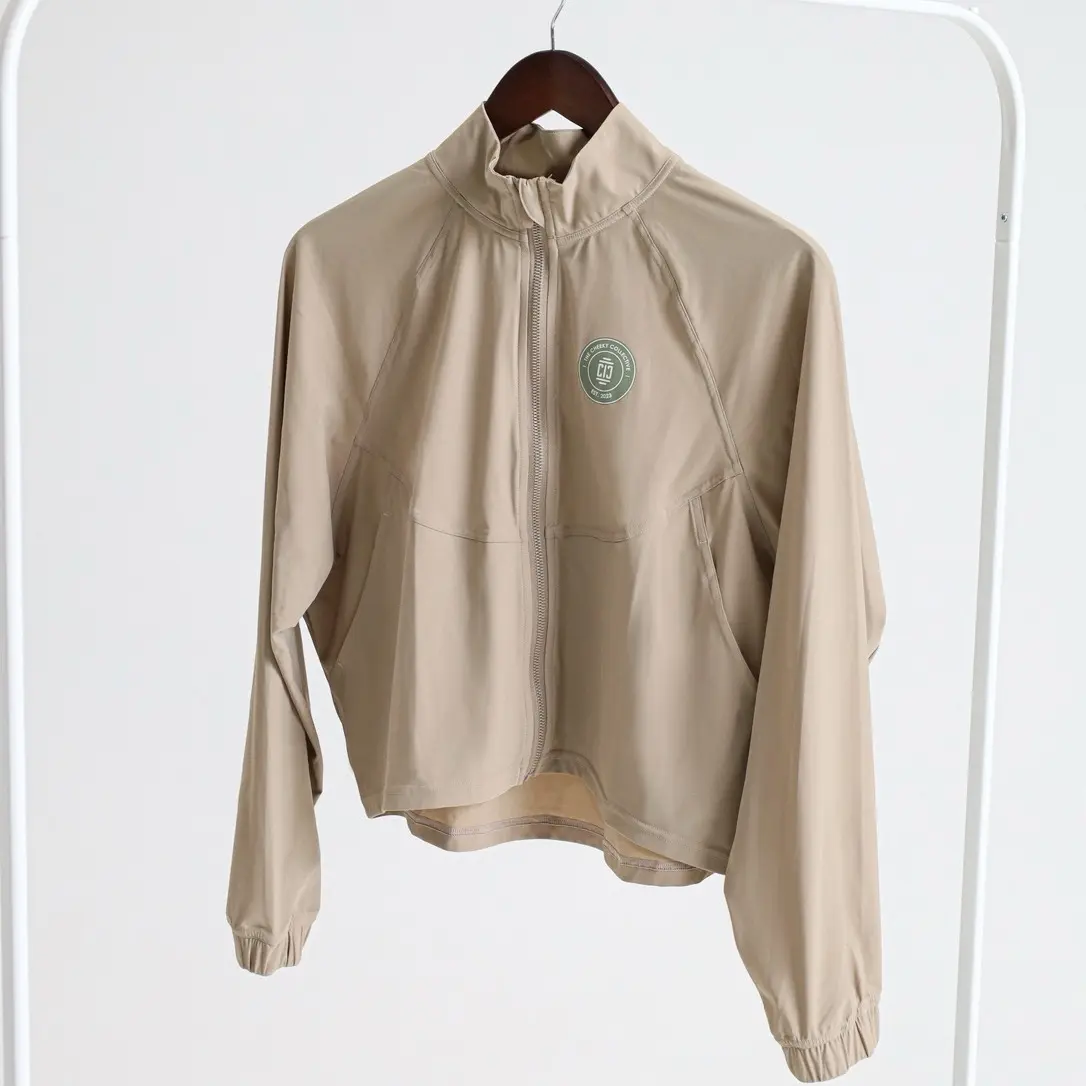 The Cheeky Collective Gallant Cropped Windbreaker Jacket