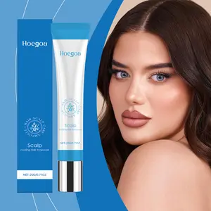 Scalp Cooling Hair Ampoule, Roller Ball Scalp Serum with Mint & Ginger, Deep Nourish Scalp & Relieve Pressure, Promote Hair Growth 20g