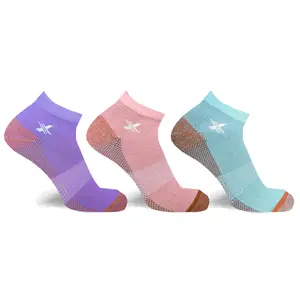 Extreme Fit Copper-Infused Ankle Socks (3-Pairs) – Breathable, Odor-Resistant & All-Day Comfort