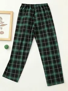 Plaid Home Pants, Classic Loose-Fitting Casual Wear, Comfortable Sleepwear, Loungewear, Perfect Couple, Soft Fabric, Elastic Waist