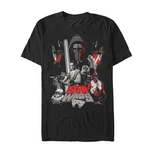 Men's Star Wars The Force Awakens Epic Character Collage T-Shirt