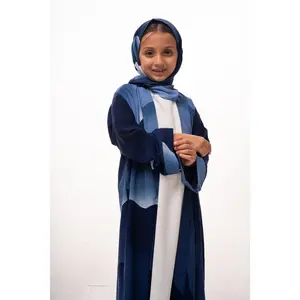 Mommy & Me - Ombré Elegance Girls Abaya Set - Blue