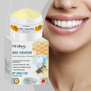 Oralhoe Bee Venom Dental Powder, Long-Lasting Fresh Breath, Gentle Ingredients for Gum Care and Clean Teeth, Oral Hygiene Solution