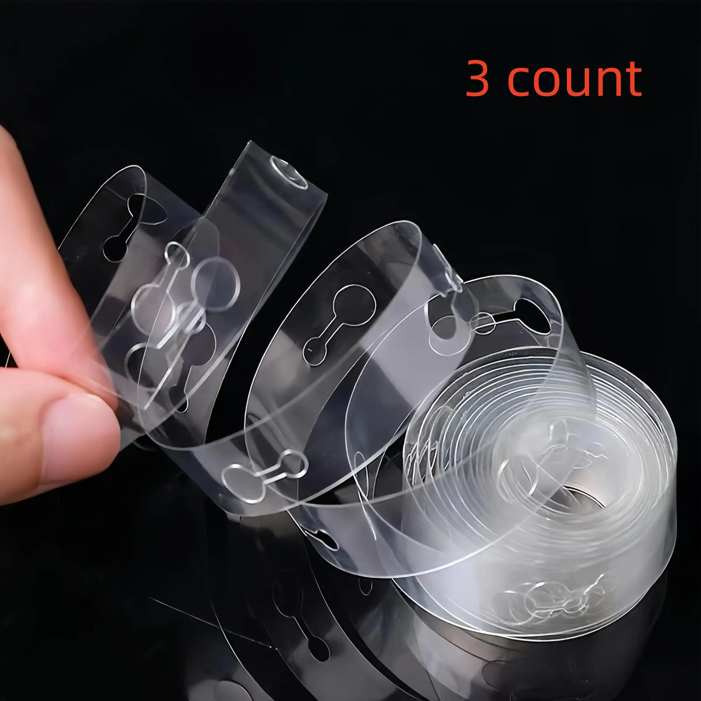 Double Hole Balloon Chain, 3 Counts Transparent Balloon Tape, Balloon Arch Kit, Balloon Arch Set, Balloon Garland, Party Decoration Supplies, Party Balloons Decorations for Wedding Birthday
