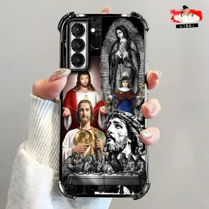Suitable for [Galaxy S21 5g] Jesus new stylish high-quality electroplated four-corner protective case affordable anti-drop and anti-fingerprint 995