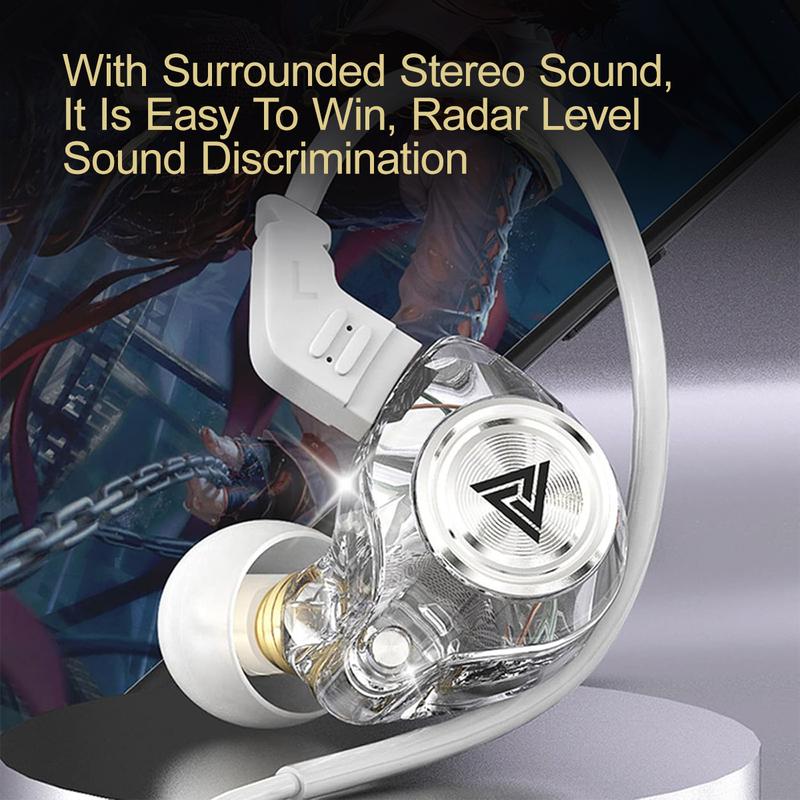 AK3 Wired Earphone In-ear Design with Microphone HiFi Heavy Bass Noise Cancelling for Esports Gaming Live Streaming  Audio Electronic Headset