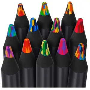 Holiday Gift Art Supplies, Art Tools, 12 Colors Rainbow Pencils, 6/12/36/72 Pieces Promotional Set, Fun Colorful Pencils for Drawing, Coloring Pencils