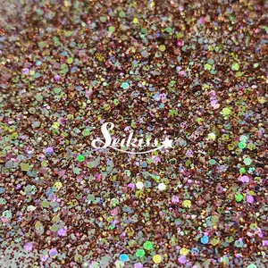 Rusty Planet Holographic Small Glitter - Brown Glitter