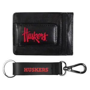 Siskiyou Sports College Leather Cash Cardholder& Strap Key