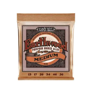 Ernie Ball Earthwood Medium Phosphor Bronze Acoustic Guitar Strings - 13-56