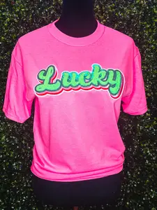 Multi-Color Lucky Sequin T-Shirt St. Patrick's Day