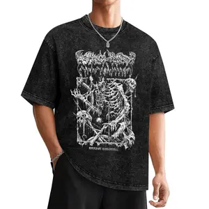 Gothic Skeleton Graphic Tee – Dark & Edgy Streetwear Tshirt in 100% Pure Cotton for Ultimate Comfort and Versatility