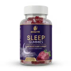 Sleep Gummies with Melatonin & Passion Flower | Plant Based Sleep Support | Deep Rest & Relaxation | Gelatin Free Vegan | 60 Count | 30 Day Supply
