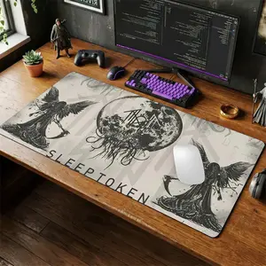 Even in Arcadia Sleep Token Desk Mat, House Veridian, Flamingo, Take Me Back To Eden Mousepad, Desktop Pads for Gaming & Study