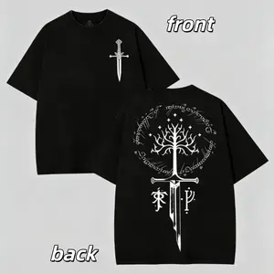 [Graphic Tee]LOTR LOTR Middle Earth Shirt, JRR Tolkien Hoodie, Lord of the Rings Merch, LOTR Sweatshirt, Menswear Top apparel men gifts boxy  fit  shirt
