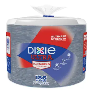 Dixie Ultra 10 1/16 in Paper Plate 186 Count