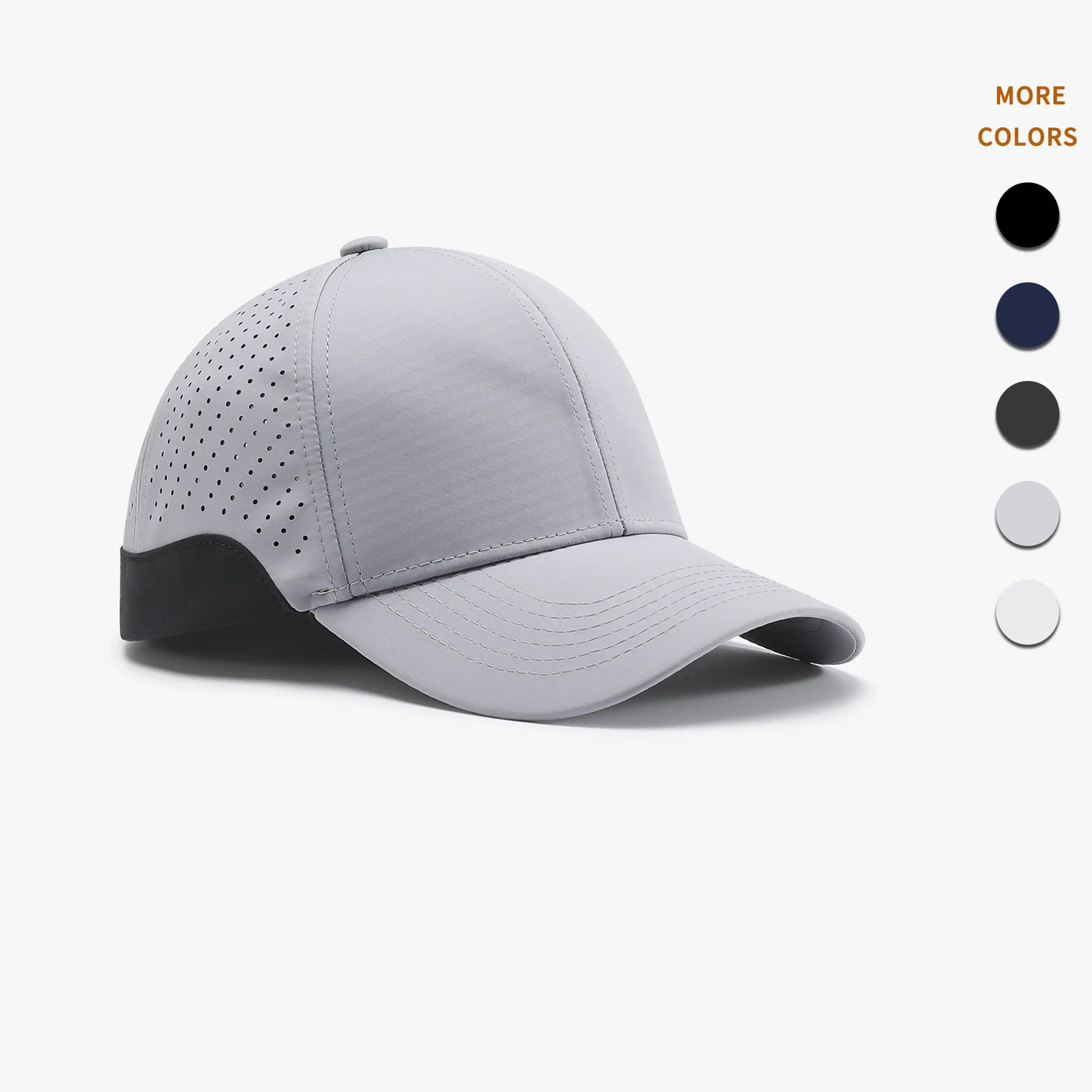 1 Quick-Dry Waterproof Polyester Baseball Cap, Simple Sporty Style, Structured Hard Brim, Breathable and UV-Protective with Adjustable Strap, Unisex for Outdoor Hiking, Water Activities, and Daily Commuting, Hiking Hats, Polyester Outdoor Headwear