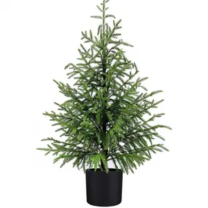 23-inch lifelike artificial Norfolk Pine - Perfect for indoor and outdoor holiday decorations, including planters, artificial Norfolk Pine, holiday season, indoor and outdoor decor