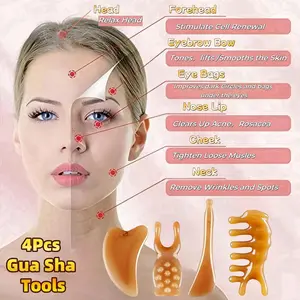 4pcs Massage Tool Set: Octopus Comb & Body Massager Muscle,, Self Massage, Deep Tissue Massage, Portable Design, Easy to Use, Sturdy Construction, Hygienic Material, Body Scrubber, Reflexology Tool, Fitness Enthusiasts, Office Workers