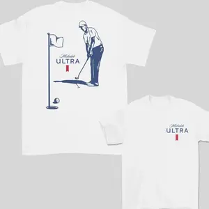 Michelob Ultra Jesus Graphic Apparel Vintage Streetwear Unisex Son Adult T-Shirt Stylish Comfortable Casual Commuter Wear Summer Gift Christian Outfit oversized