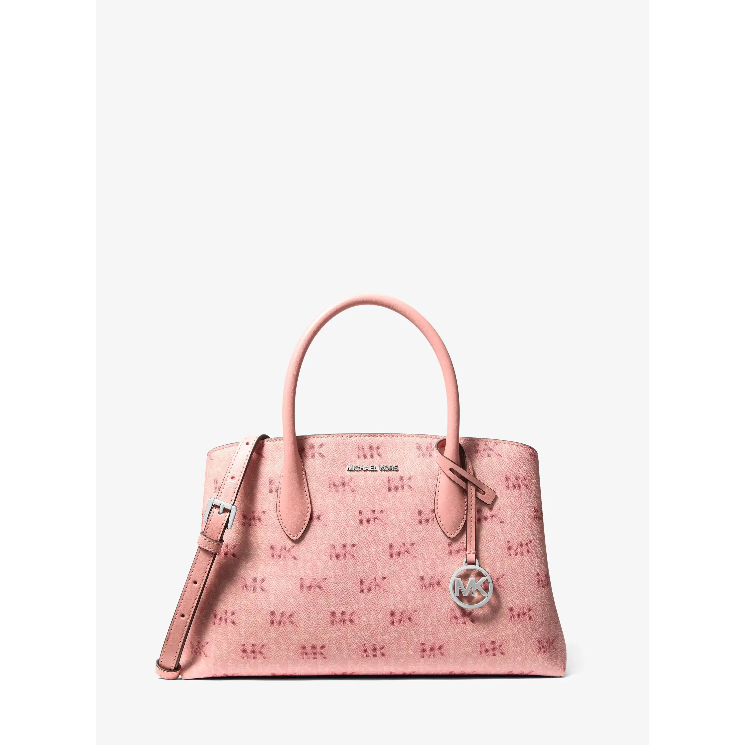 Maya Medium Signature Logo Satchel Maya Medium Signature Logo Satchel