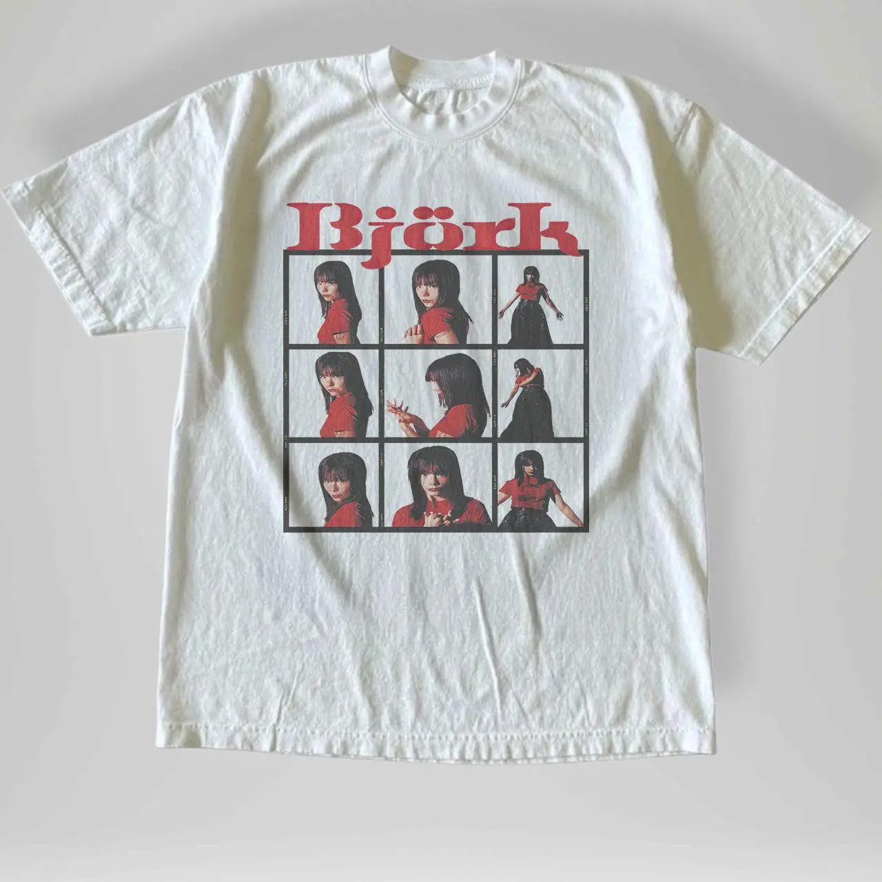 Vintage Style Bjork Short Sleeve T-Shirt Womenswear