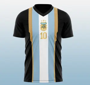 Premium El Pulga M#10 Soccer Jersey Argentina Classic Edition, Vintage Soccer Jersey, Gift for Men, Unisex, Perfect Gifts, Sports Top, Gym Athletic Clothes