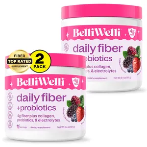 BelliWelli Daily Fiber + Probiotics - Wild Berry - 2 Pack