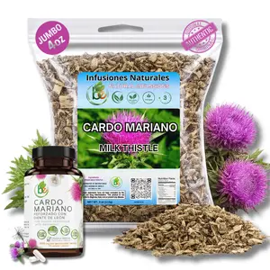 Cardo Mariano (Milk Thistle) Wellness Bundle - 4 oz (113g) Loose Leaf Tea + 60 Vegan Capsules (1500mg per Serving) - 100% Natural, Non-GMO & Caffeine-Free - Extra Forte Botanical Support for Systemic Harmony & Vitality - by BEXPERTSUSA