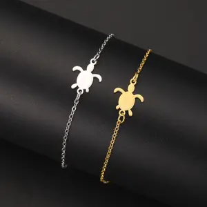 Cazador Animal Turtle Hand Bracelet for Women Stainless Steel Jewelry Beads Chain Bracelet Cute Birthday Gift Trend 2026 New
