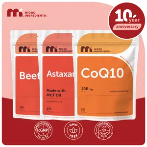 Heart and Hustle Stack: Beet Root Softgels, Astaxanthin 12mg Softgels, CoQ10 100mg Softgels