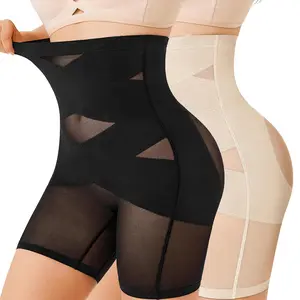 Women's High-Waisted Shapewear Tummy Control  Shaping Shortie  Womenswear Fabric Comfortable Christmas Style
